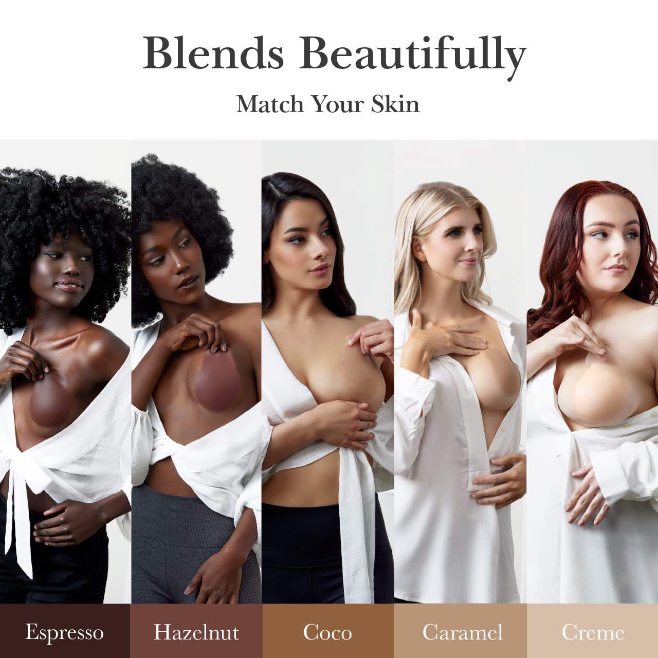 Nippies Nipple Covers for Women - Sticky Adhesive Silicone Pasties - Reusable Pasty Nipple Cover with Travel Box