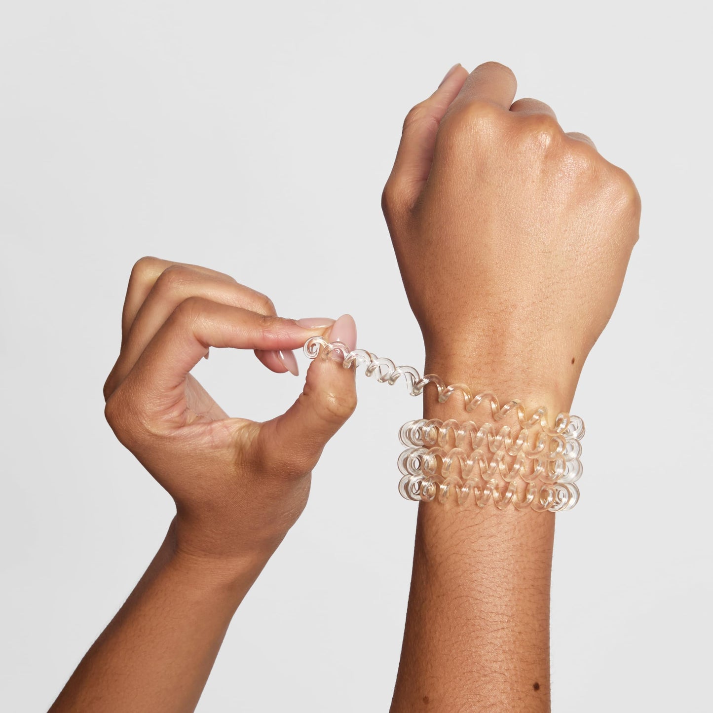 Kitsch Spiral Hair Ties for Women, Coil Hair Ties for Thick Hair, No Crease Hair Tie, Spiral Hair Ties No Damage, Hair Coils & Phone Cord Hair Ties for Thin Hair, Hair Ties Spiral, 8 pcs (Basics)