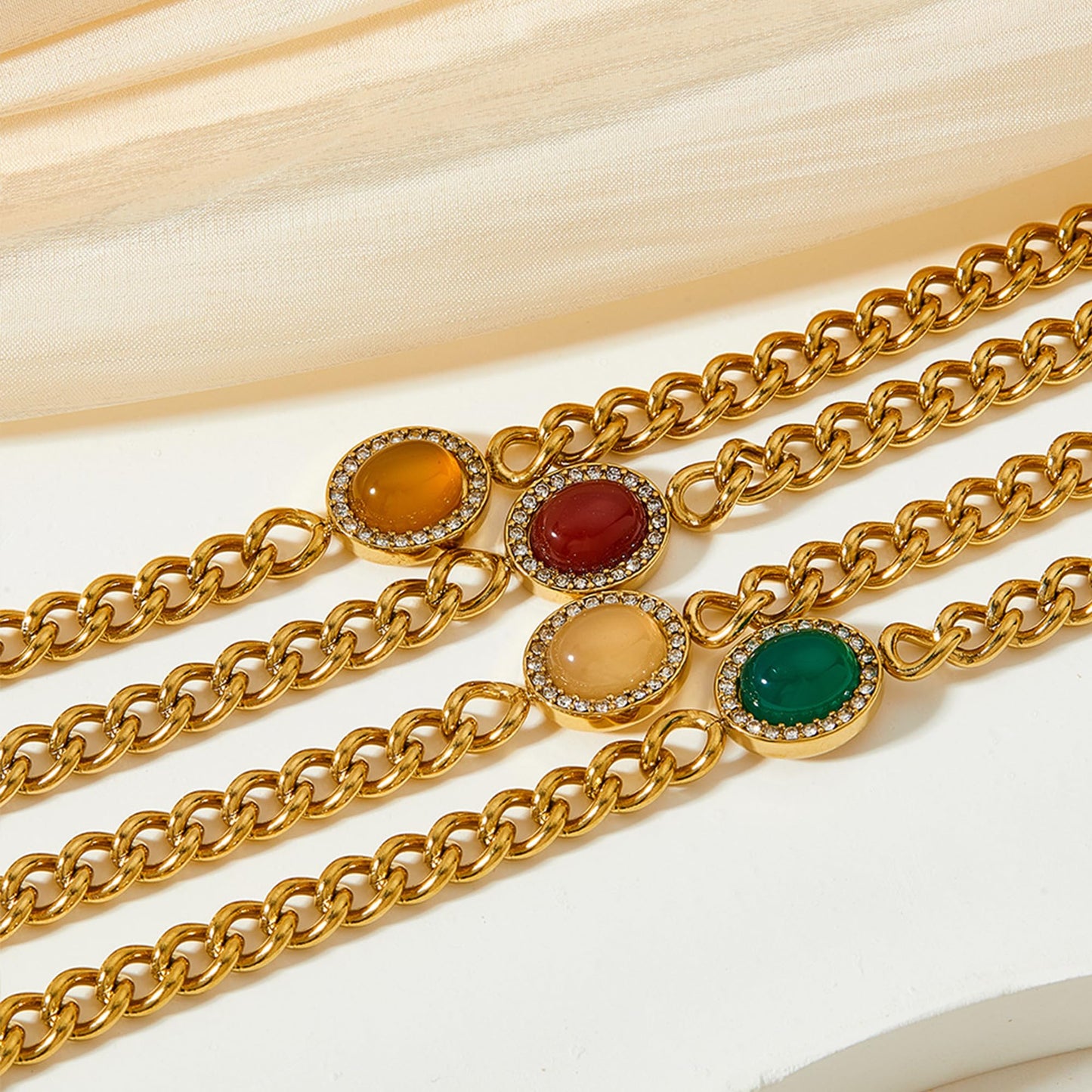 A D. ALLEN & DANMI. 18 K Gold Plated Love Bangle Bracelet Set Flexible Wide Wristband Bangle Bangle Set for Love